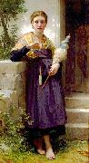 Adolphe William Bouguereau Spinner France oil painting artist